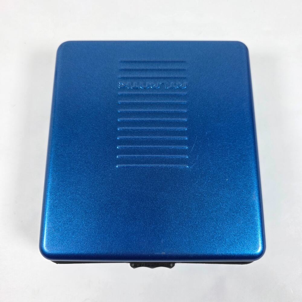 Atlantic Hard Shell 24 CD Media Audio Video Disc Storage Case Organizer Blue
